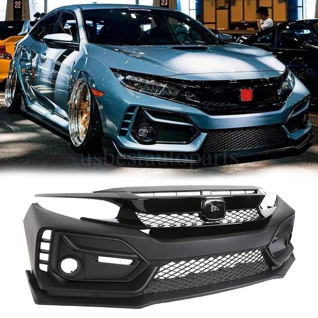 TYPE R STYLE Front Bumper Cover Kit For 20162021 Honda Civic Sedan