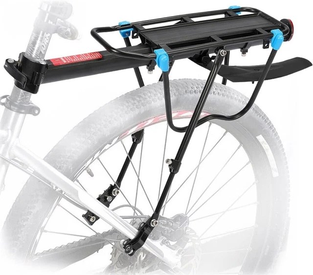 BIKE REAR PANNIER Rack W/Fender Luggage Carrier Rack Aluminium Bicycle