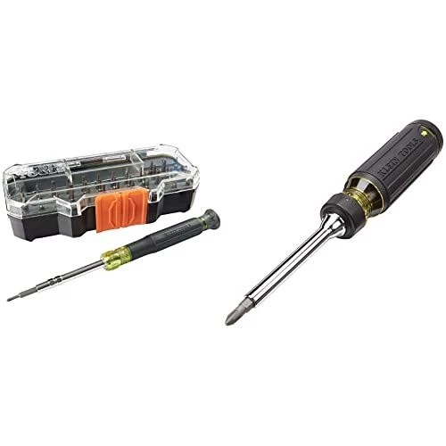 KLEIN TOOLS PRECISION Screwdriver Set with Case & 32305 Multibit