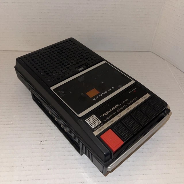VINTAGE REALISTIC MODEL CTR80 Computer Cassette Recorder Read Used 10