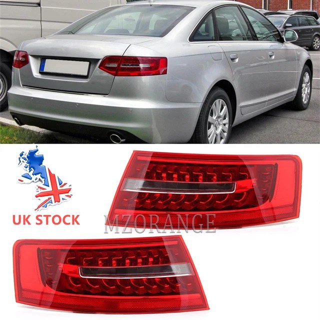 2X LED REAR Outer Tail Light Brake Stop Lamp For Audi A6 C6 Saloon 2009