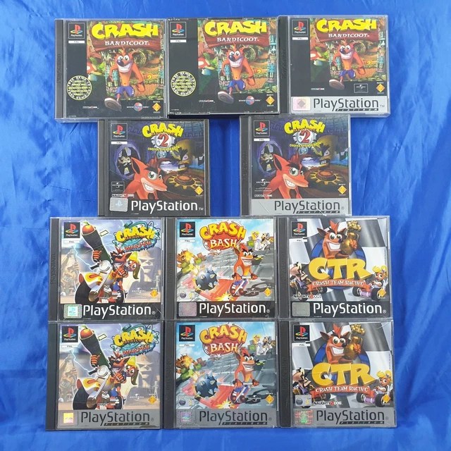 PS1 CRASH BANDICOOT GAMES Boxed With Manual PAL ps2 ps3 Make Your