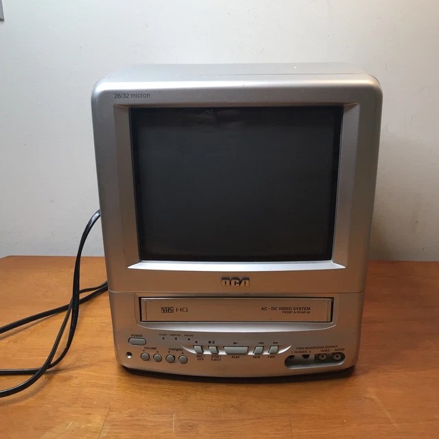 RCA 9& COLOR TV/VCR Combo VHS Retro CRT TV Gaming Television T09085