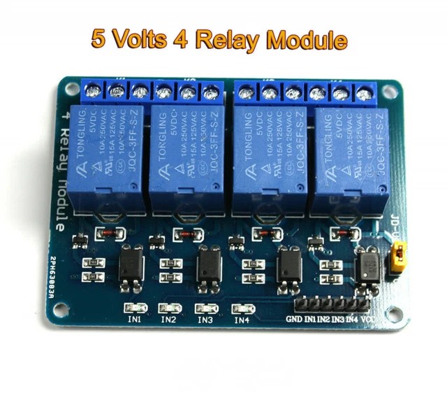 ESP8266 ESP32 OPTOCOUPLER 5V Relay Module 4 Channels Arduino Raspberry