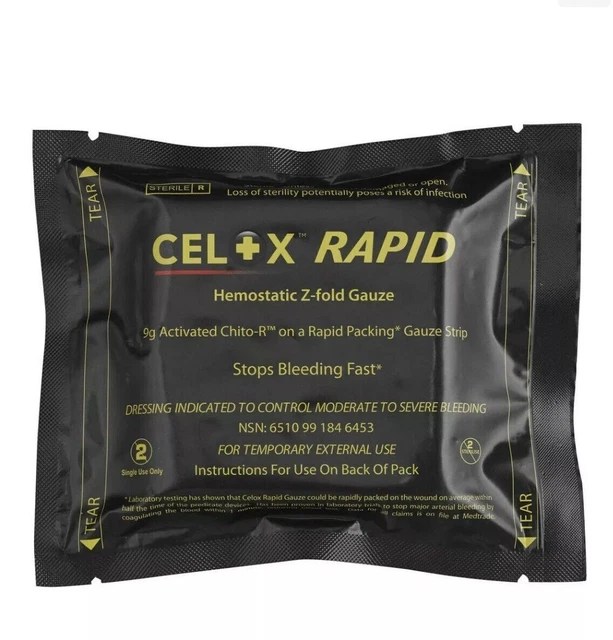 CELOX RAPID HAEMOSTATIC ZFold Gauze £11.00 PicClick UK