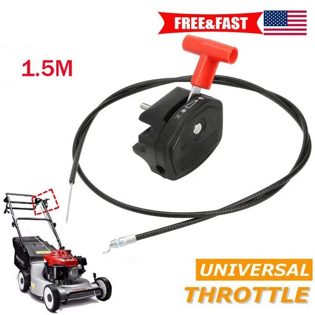 1.5M THROTTLE CABLE Switch Lever Control Handle Set for Lawnmower Lawn