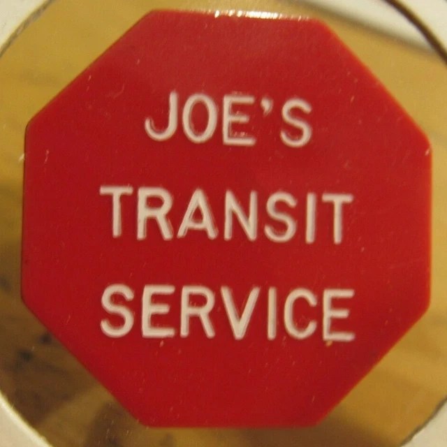 1966 JOE'S TRANSIT Service Santa Rosa, CA Bus Token California Calif