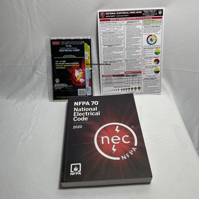 NFPA 70 NATIONAL Electrical Code NEC 2020 Paperback with Fast Color
