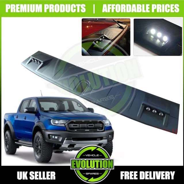 TO FIT FORD RANGER 2012 2018 Roof Spoiler LED Light bar WILDTRACK RAPTOR LOOK £99.99 PicClick UK