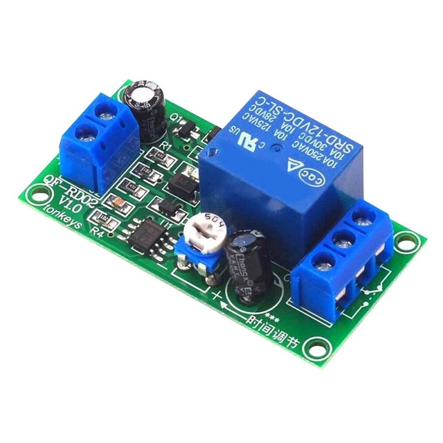 TIME ADJUSTABLE DELAY Relay Modules NE555 Timer Control Switch Board