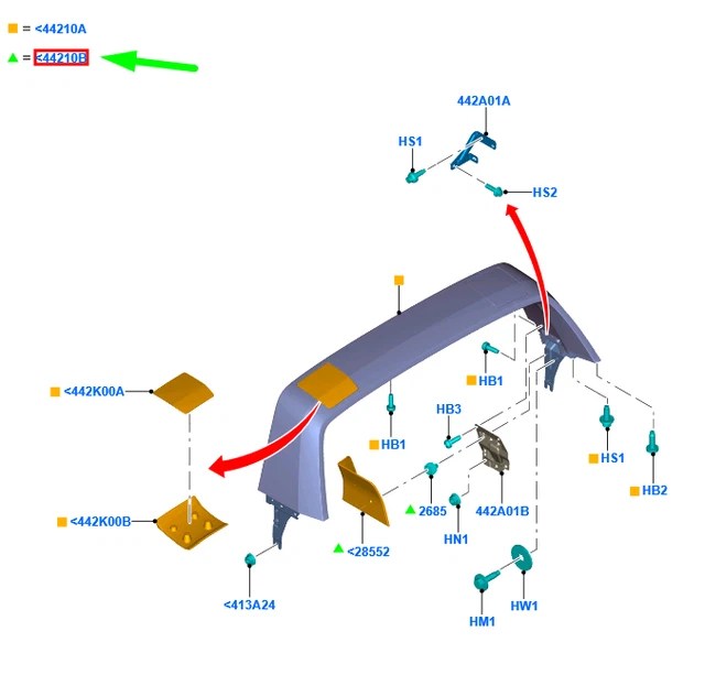 FORD RANGER T6 MK1 Rear Spoiler Right Side Bracket Kit 1936676 NEW GENUINE £114.00 PicClick UK