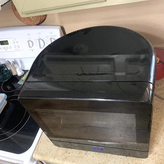 WHIRLPOOL COMPACT MICROWAVE Oven Model WMC20005YB0 Rounded Back Black