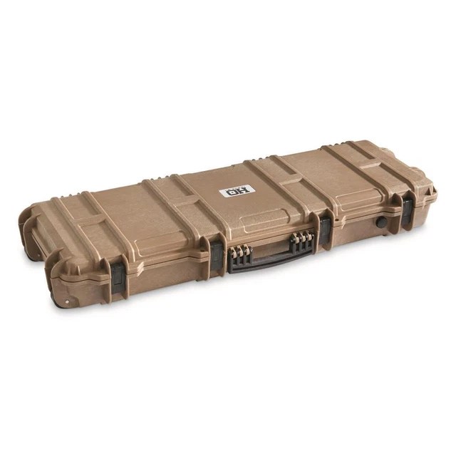 HEAVY DUTY TACTICAL Hard Rifle Case Wheeled Custom Padding Lockable Gun