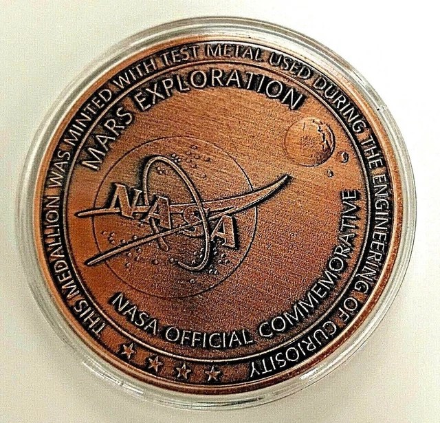 NASA MARS CURIOSITY Rover Landing Coin Space Craft Moon Star Wars Trek
