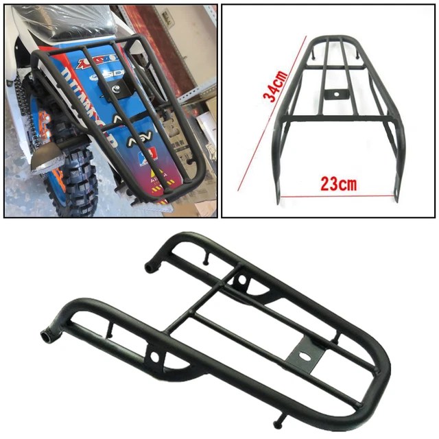 MOTORCYCLE REAR LUGGAGE Rack Cargo Frame Support Carrier Shelf Tail Holder CNC £57.47 PicClick UK