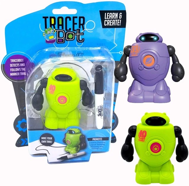 TRACER BOT MINI Inductive Robot Follows Line You Draw STEM Toy