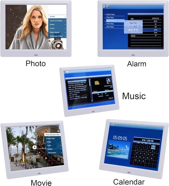 DIGITAL PHOTO FRAME 9 inch Picture with Remote 9 White £75.79 PicClick UK