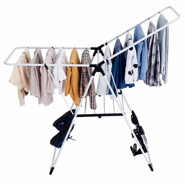 FOLDING DRYING RACK Portable Laundry Room Clothes Storage Hanger Dryer