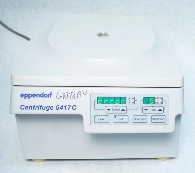 EPPENDORF 5417 C Benchtop Laboratory Centrifuge *No Rotor/Error 6