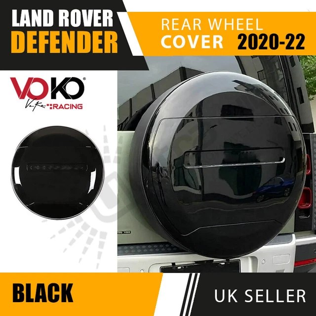 FOR LAND ROVER Defender 90 110 & 130 Spare Wheel Cover Gloss Black 2020