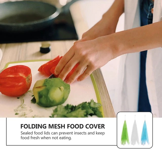 2 COUNT STACKABLE Mesh Food Cover Dish Bowl Protective Covers £17.78