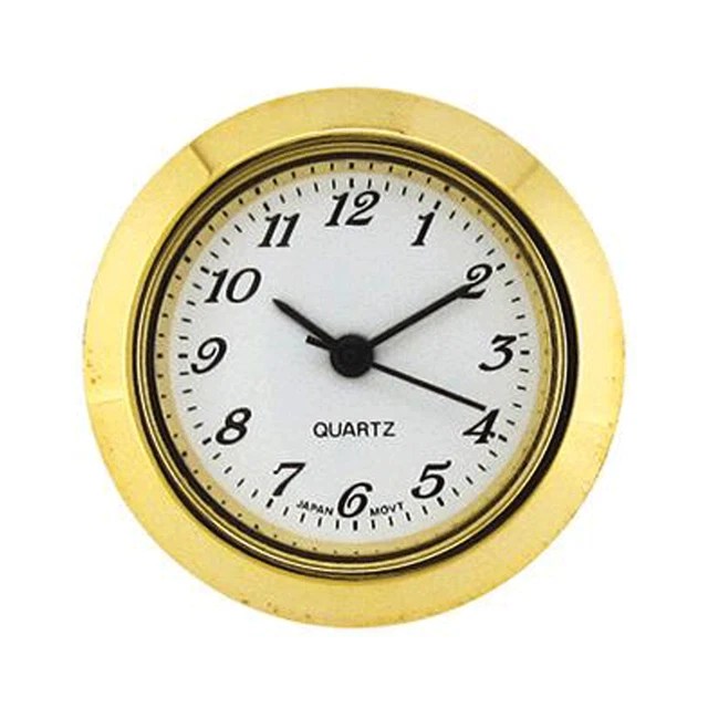 NEW MINI QUARTZ Clock Movement Insert, Arabic Numerals 55 mm Ø Bezel