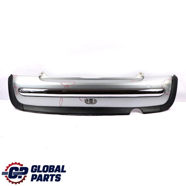 MINI COOPER ONE R50 Rear Bumper Trim Cover Panel Pure Silver Metallic