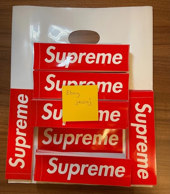 Supreme Red Box Logo Sticker, Authentic, supreme