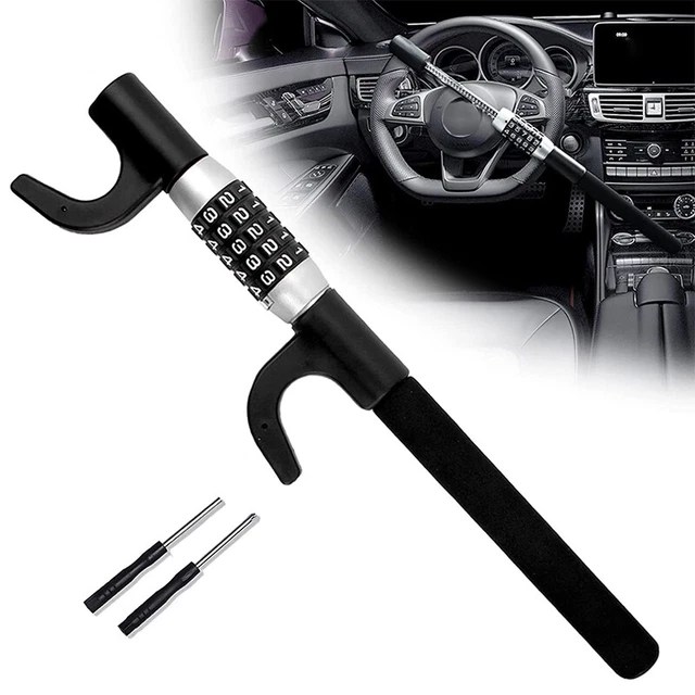 CAR STEERING WHEEL Lock Keyless Password Code Heavy Duty Security Anti
