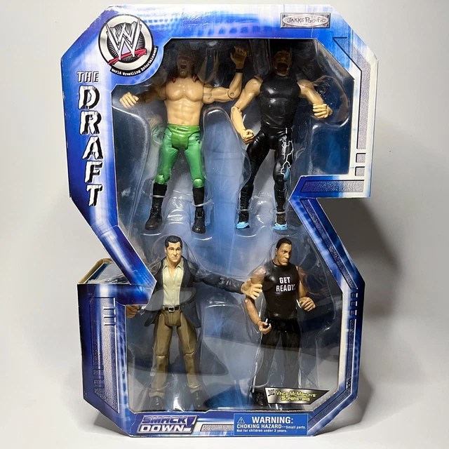 WWE R3 TECH SMACKDOWN! Figure Draft Box Set 2002 Jakks Jericho Hogan Vince Rock 114.99 PicClick