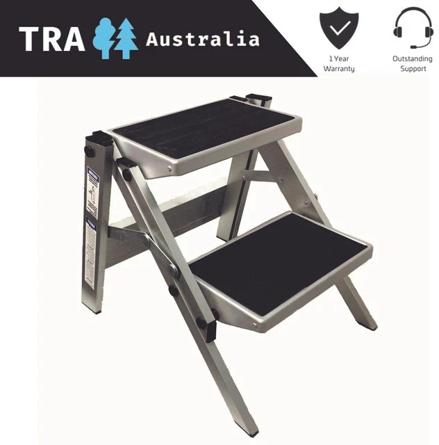 DOUBLE FOLDING CARAVAN Step Portable RV Accessories Ladder Camper