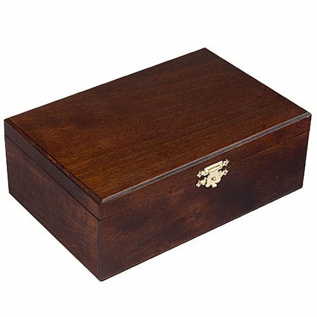 WOODEN STORAGE BOX For Standard Size Chess Pieces Chessmen not