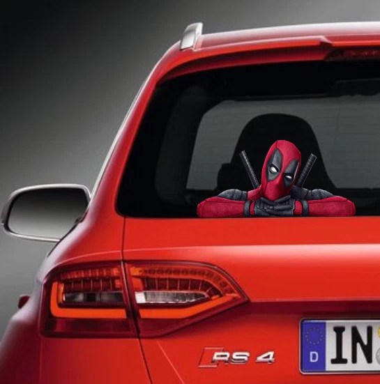 DEADPOOL PEEPER, SUPERHERO Vinyl Sticker Car Decal U.k Post Only £3.50