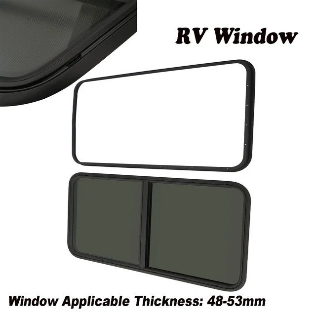 RECTANGULAR ALUMINUM HORIZONTAL Sliding Window Universal RV Window W