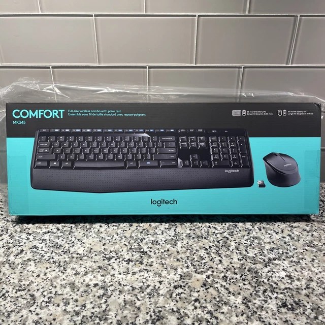 LOGITECH MK345 Wireless Ergonomic Optical Combo Keyboard and Mouse