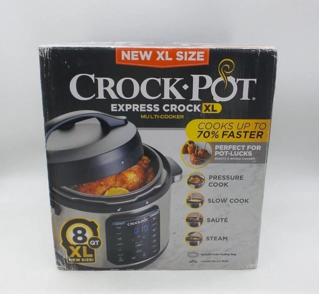 CROCKPOT XL 8Quart MultiUse Express Crock Programmable Slow Cooker