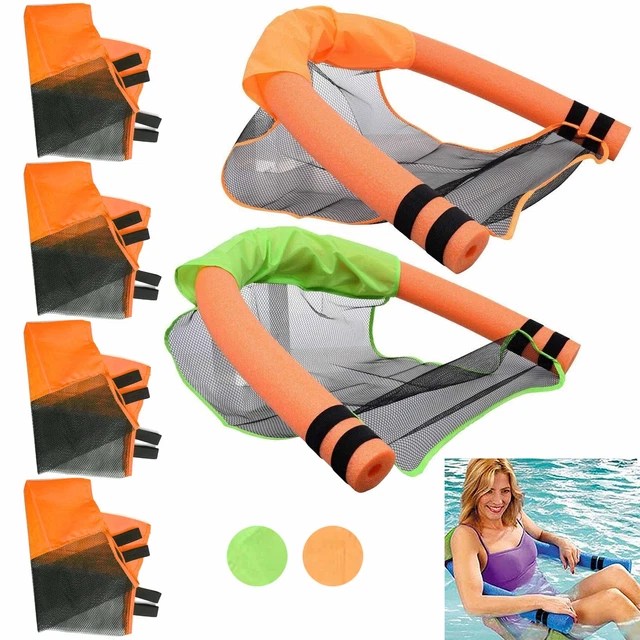 4 FLOATING POOL Noodle Mesh Chair Net Hammock Swimming Pool Seat Water