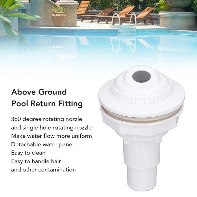 ABOVE GROUND POOL Complete Return Outlet Jet Fitting with Eyeball and