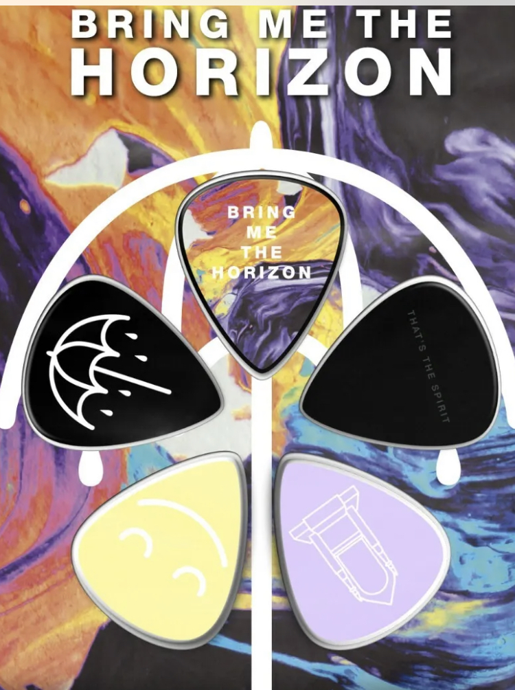 Bring Me The Horizon Guitar Picks (5) Set Plectrum Officially Licensed