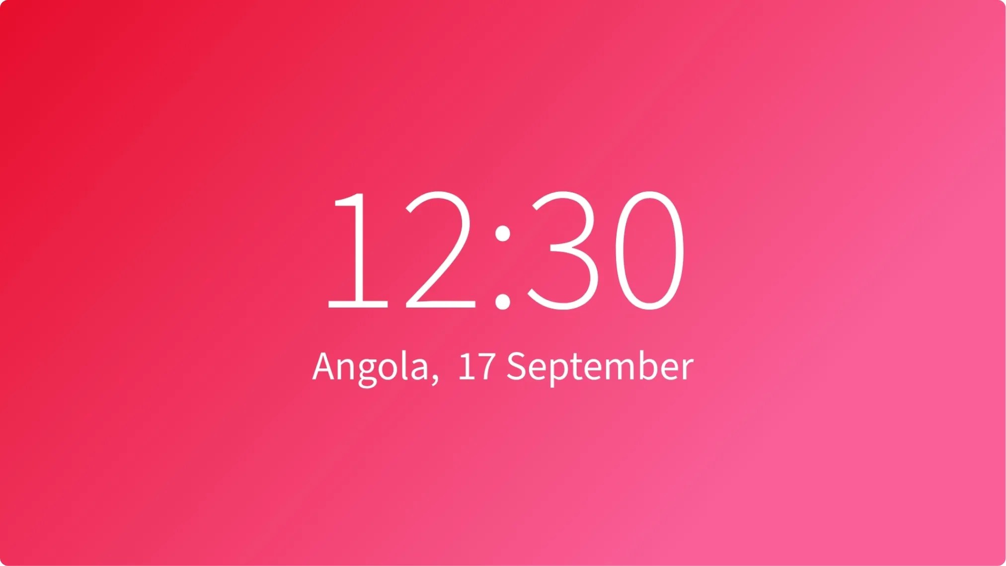 Digital Signage World Clock App Pickcel