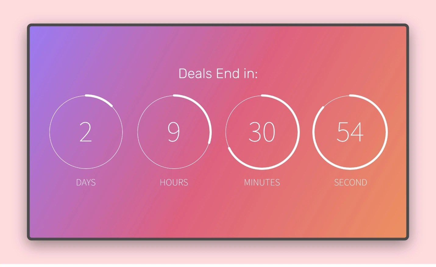Countdown Timer App for Digital Signage Pickcel