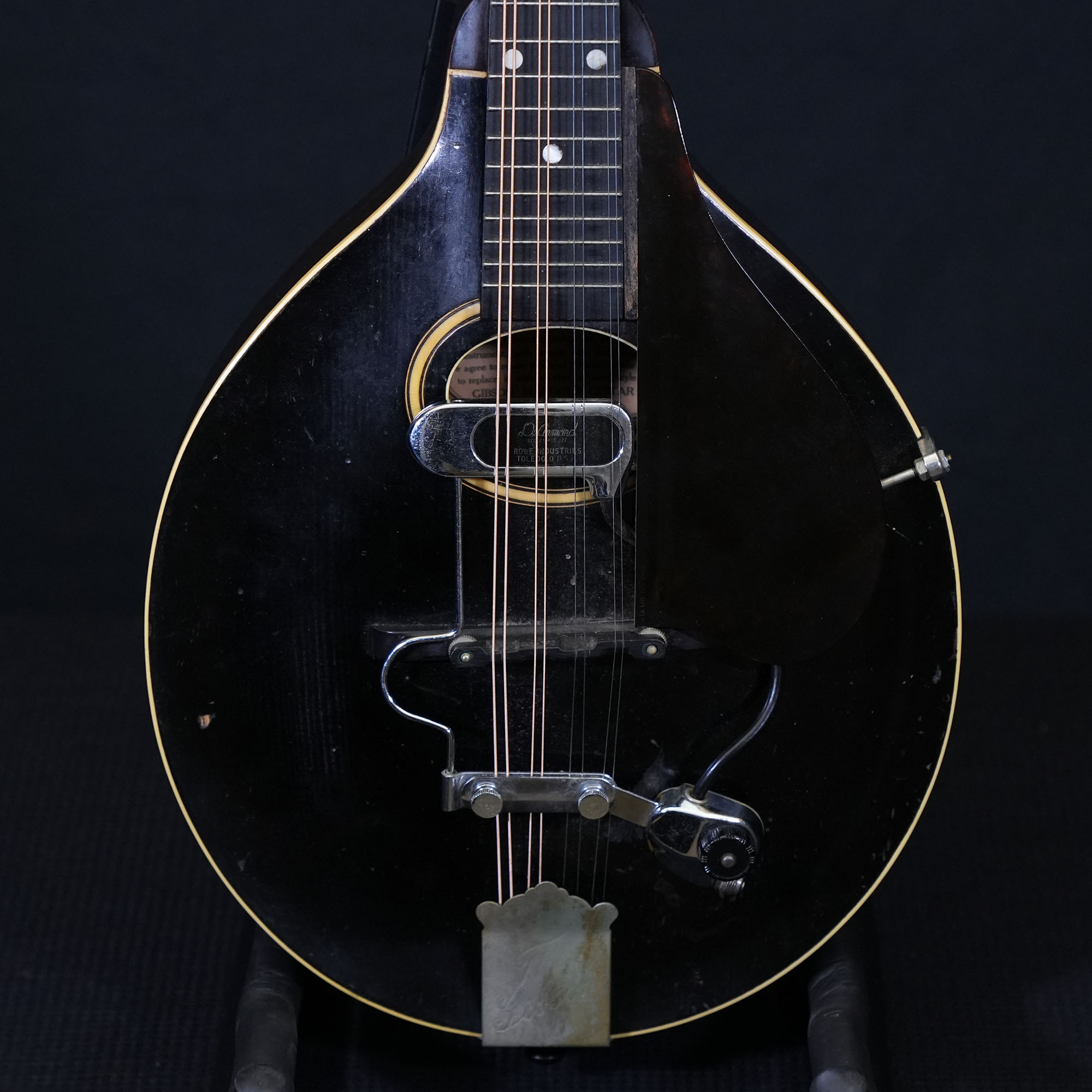 1927 Gibson A2 Black Face Mandolin w/ DeArmond Pickup Picker's Supply