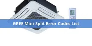 GREE Mini-Split Error Codes List: A Comprehensive Guide for U.S