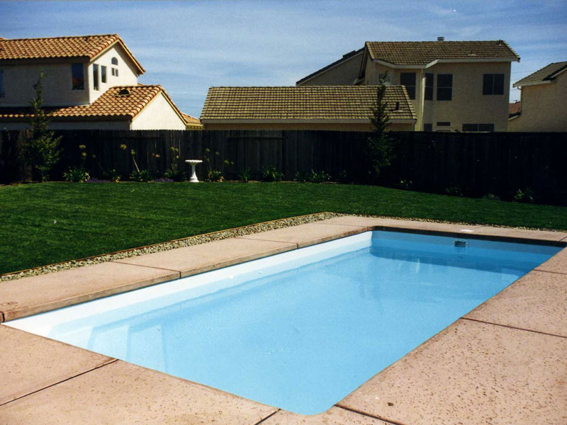 Picknell Pools Rectangle shaped inground Latham Pools for Springfield