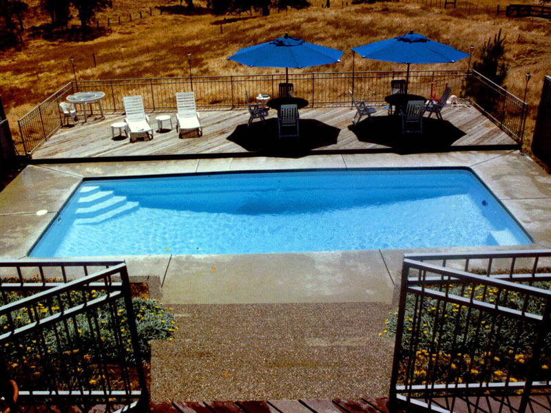 Picknell Pools Rectangle shaped inground Latham Pools for Springfield