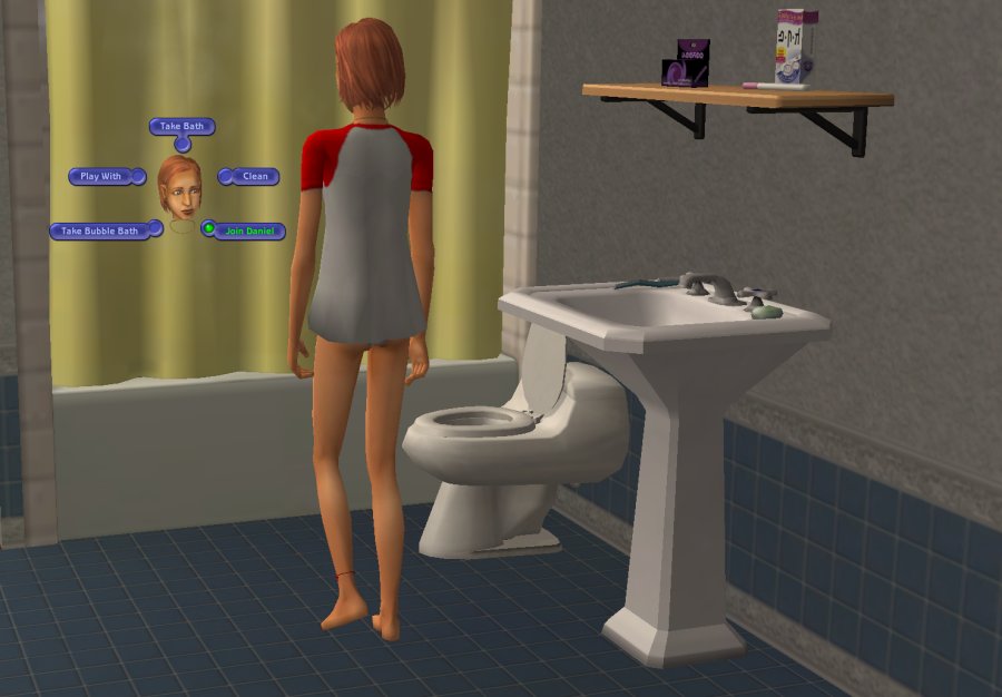 Pick'N'Mix Mods Sims 2 Shared Showering (with interactions)
