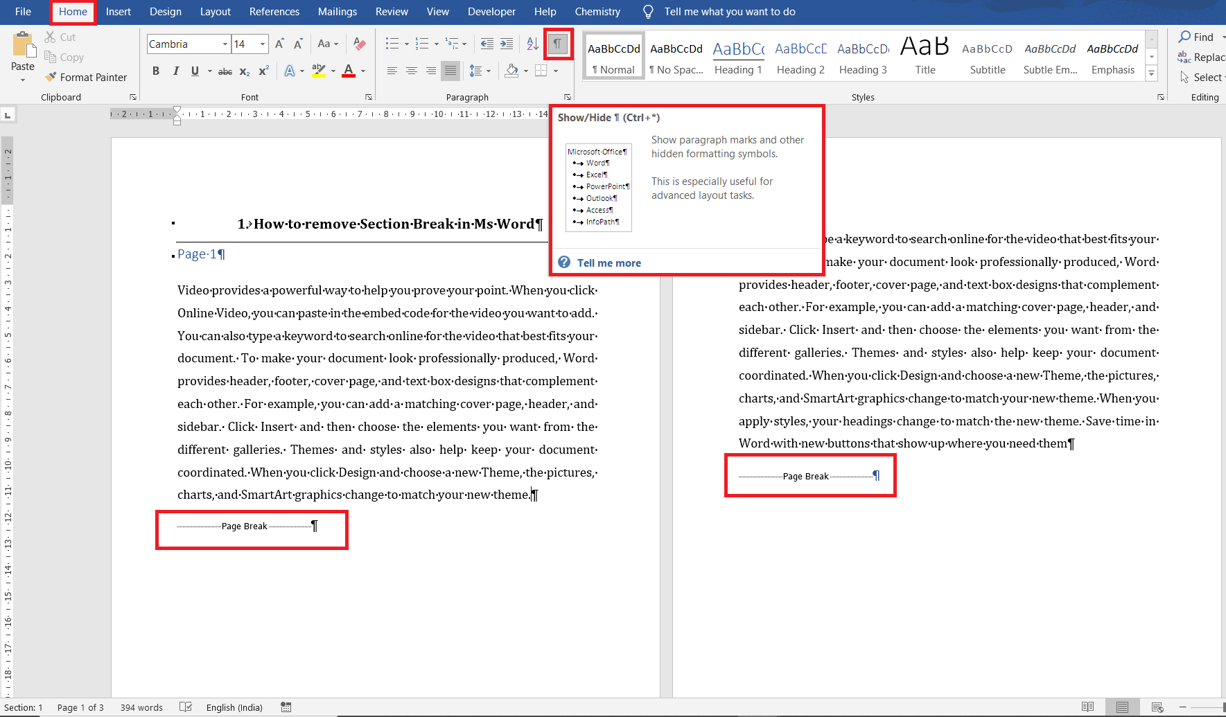 How to remove page break in Word PickupBrain Be Smart