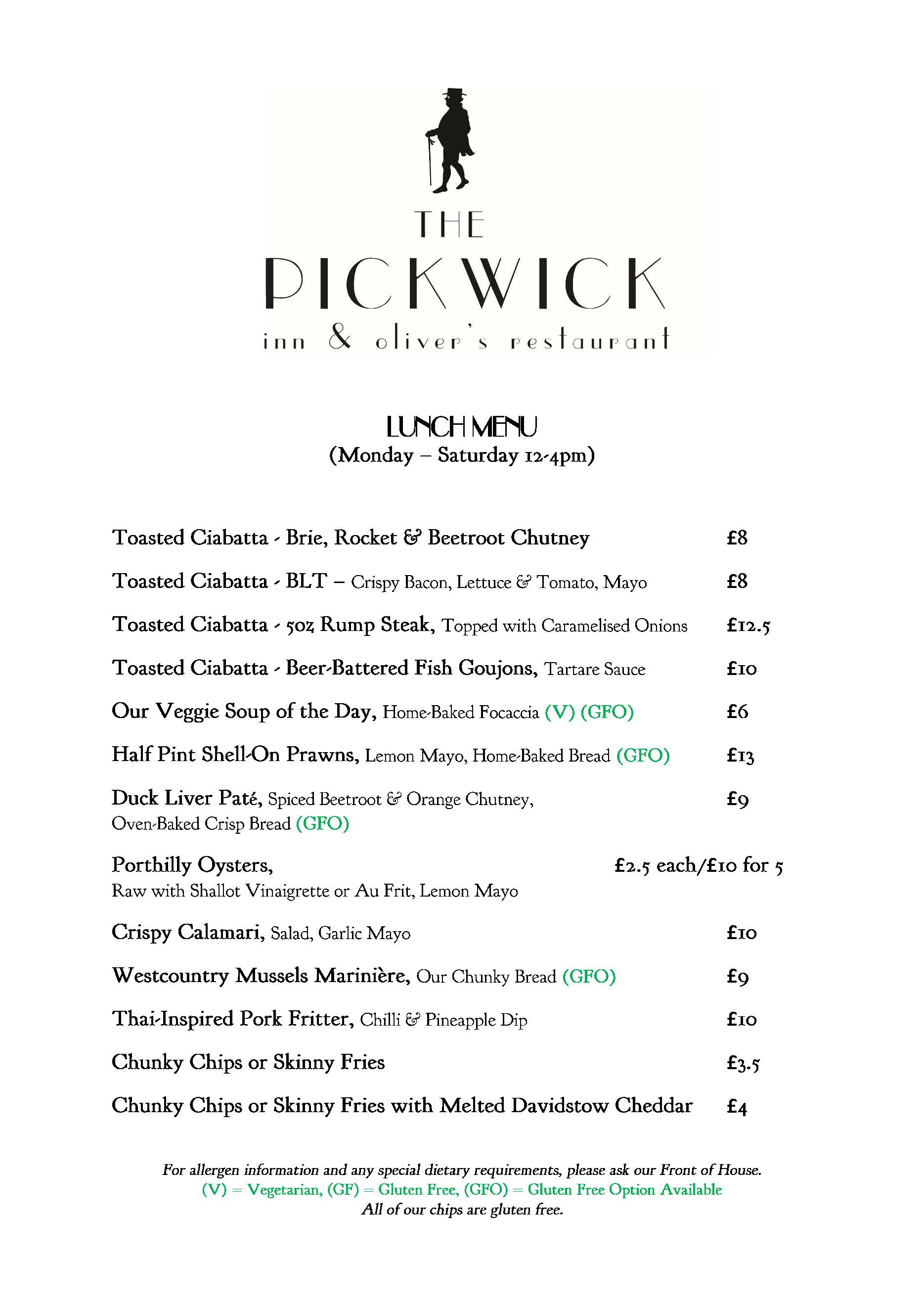 Food The Pickwick Inn