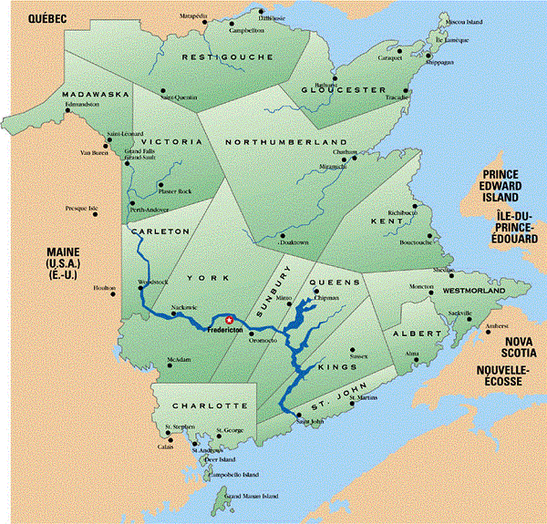 Moncton Map Southeastern New Brunswick, Canada Mapcarta