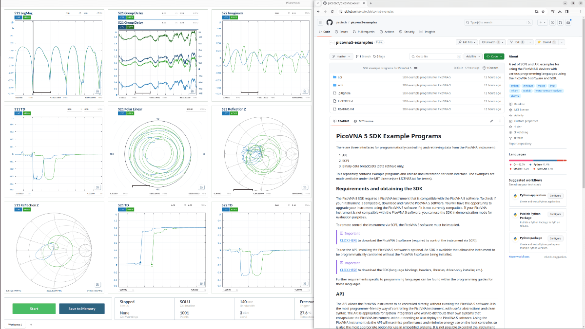 PicoVNA 5 SDK Code Examples now on GitHub!
